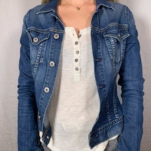 AG dark wash jean jacket